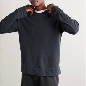 JAMES PERSE Cotton-Jersey Sweatshirt - Navy